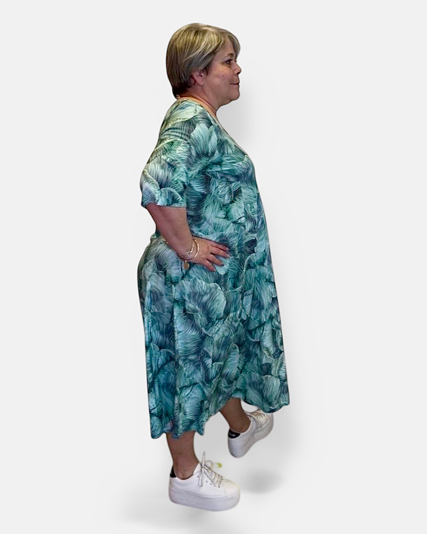 Robe Feuillage vert émeraude
