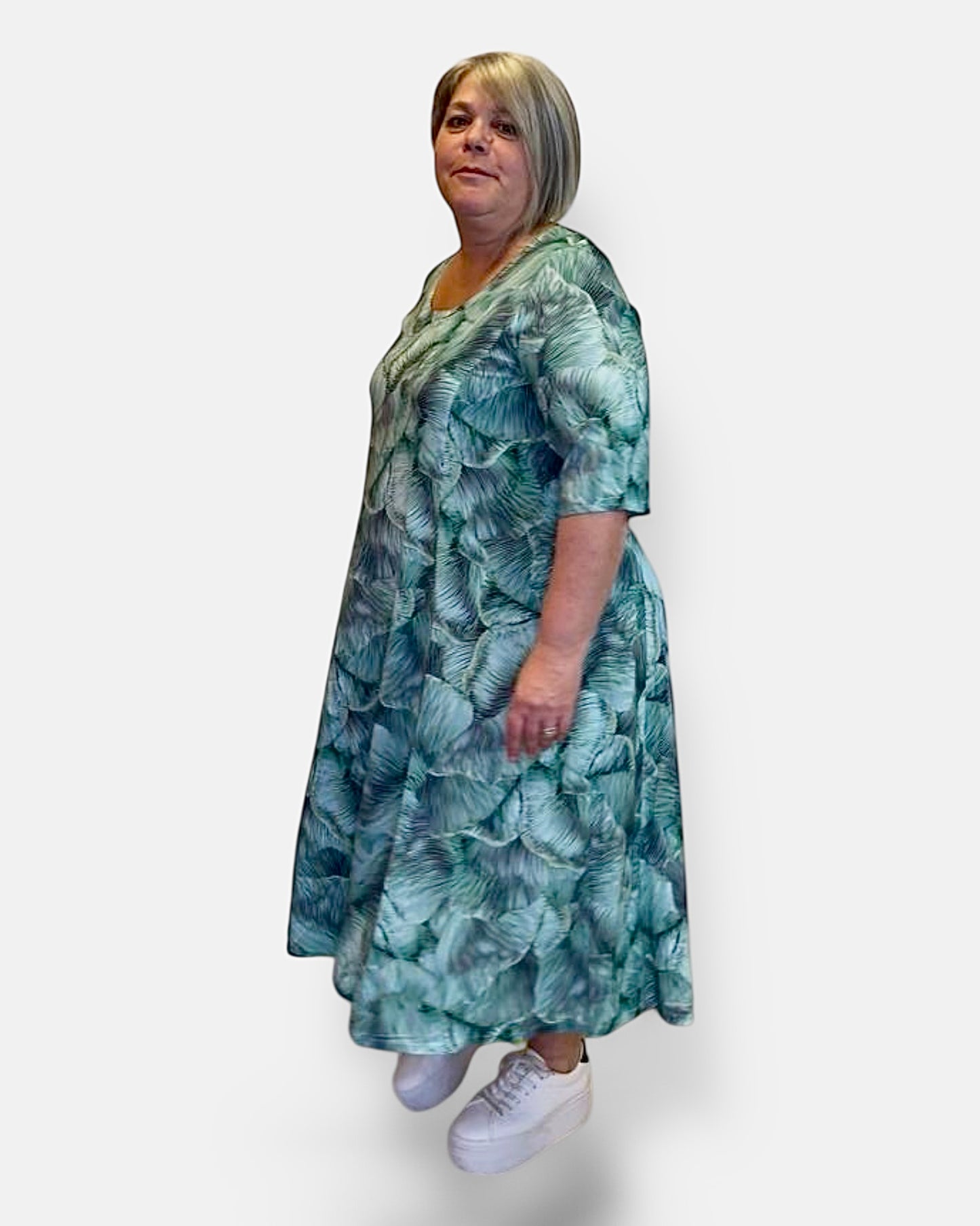 Robe Feuillage vert émeraude
