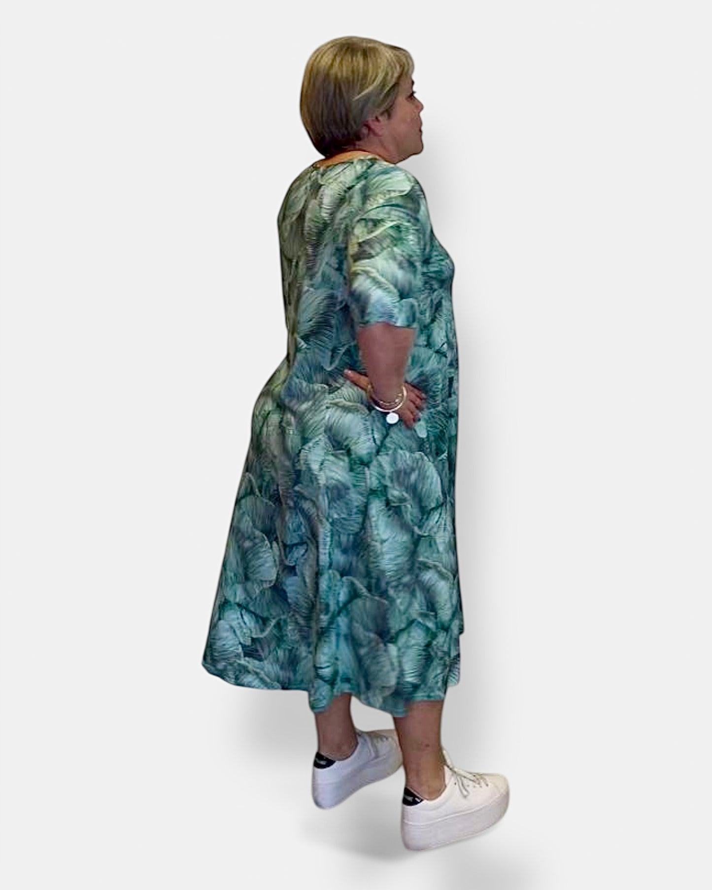 Robe Feuillage vert émeraude