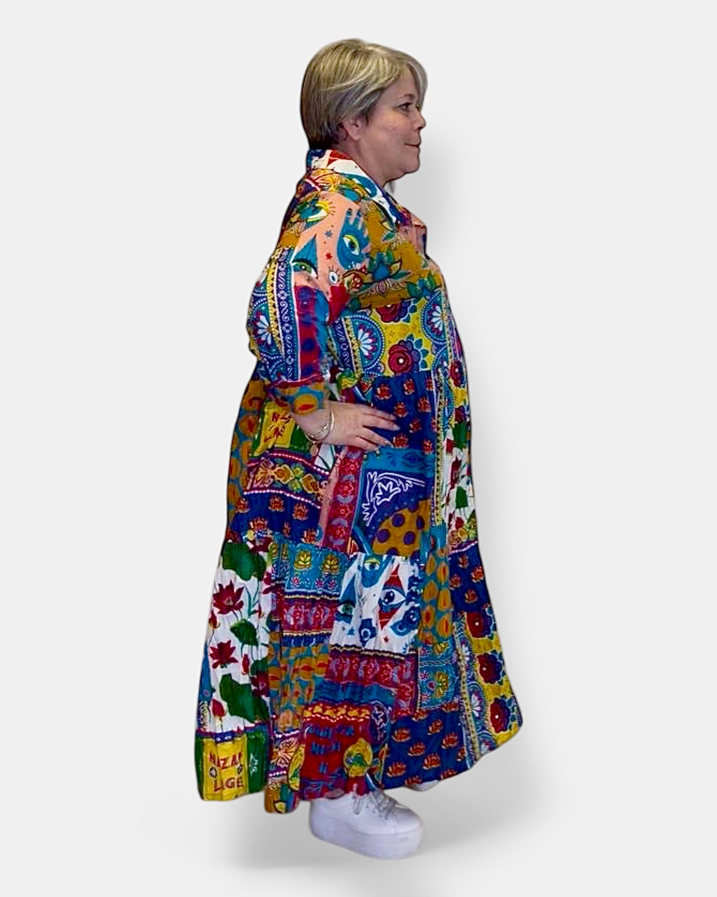 Robe Patchwork Colorée