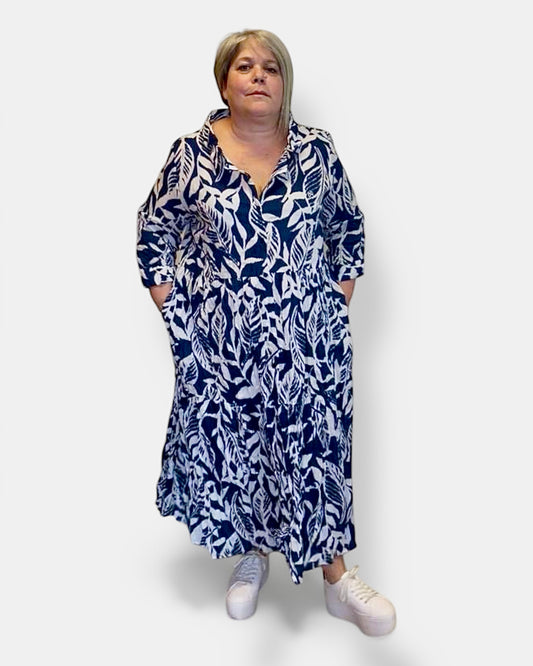 Robe Feuillage Élégante