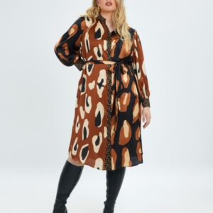 Robe chemise imprimée Mat Fashion