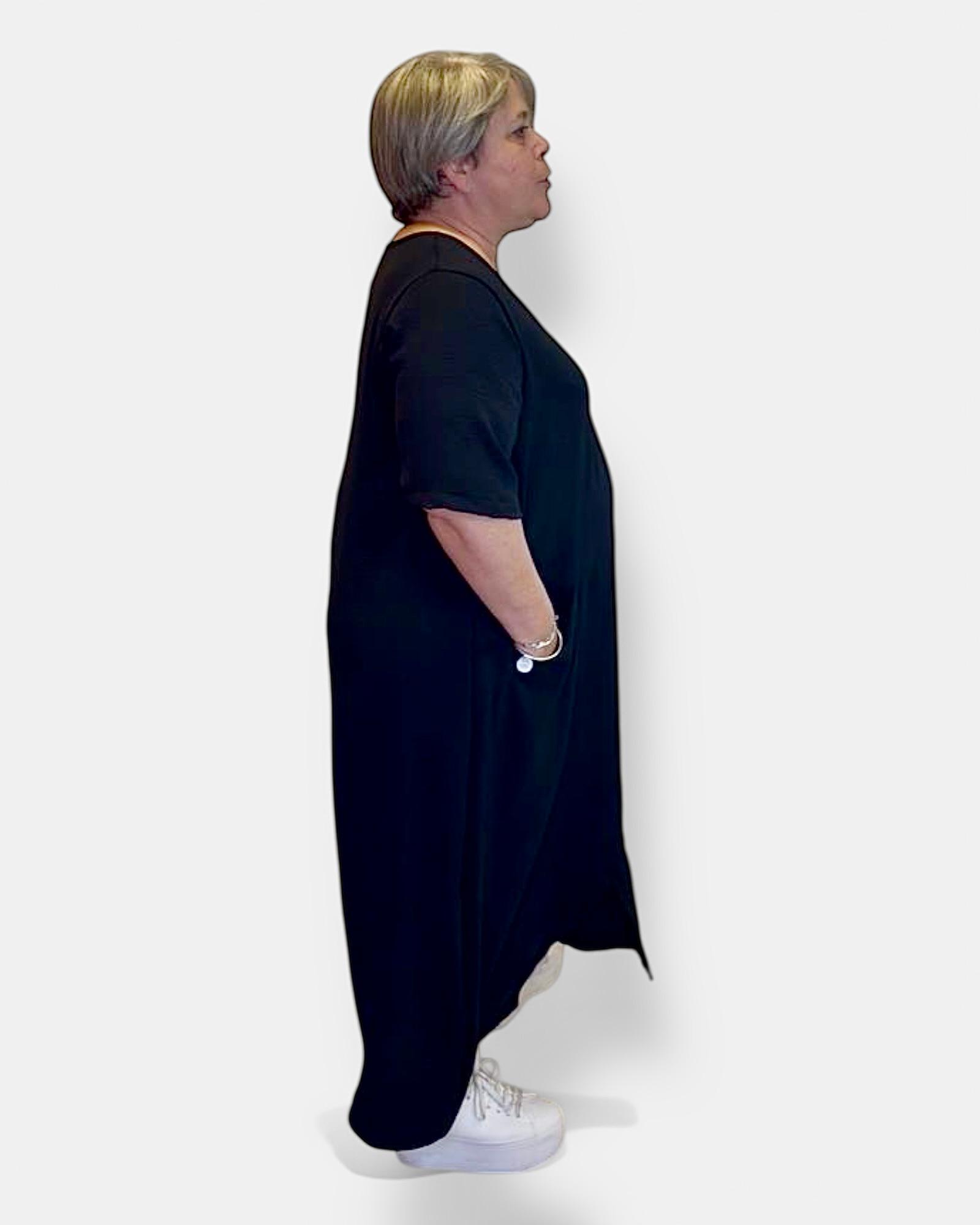 Robe longue grande taille noire G'Oze – Image 2